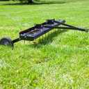 Brinly 48" Tow Behind Grass Dethatcher, Removes Thatch on Large Lawns in Less Time - Flat Black
