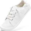 STQ Women Slip On Sneakers, Comfortable Casual Canvas Shoes 6.5
