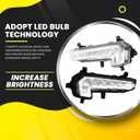 DRL Fog Light Assembly Compatible with 2016 2017 2018 Malibu