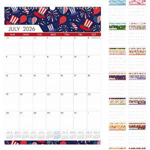 Wall Calendar 2025-2026, 20 Months Large Wall Calendar 2026-22.75" x 15.5" - Runs from May 2025 Until December 2026, 2026 Calendar with Twin-Wire Binding for Home, Office and School Supplies