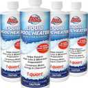 SpaChoice 1-Quart 4-Pack Premium Liquid Pool Heater Solar Cover In a Bottle, Liquid Solar Blanket for Pool, Made in USA
