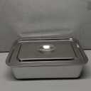 4 Inch Extra Deep Lasagna Pan with Lid, 11.6x15.6 Inch 9.2QT Large Stainless Steel Nonstick Lasagna Baking Roasting Dish Pan for Oven(L, 1 Pack)