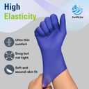 SWIFTLITE Disposable Nitrile Gloves, Food Safe, Latex-Free Powder-Free, Kitchen Rubber Gloves for Cooking and Cleaning, Large