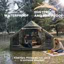 Inflatable Tents for Camping, Quick Setup Blow Up Tents with Pump, Hot Tent 4-Season, Waterproof Oxford Inflatable House Tent for Camping Hiking, Air Glamping Tents with Canopy