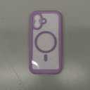 Miracase for iPhone 17 Case 6.3'', Full-Body Military Grade Drop Protection Outdoor Phone case with Built-in Glass Screen &Camera Control,Easy Installation,No Gap,Compatible with MagSafe, Light Purple