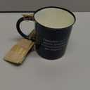 Mud Pie Smores Enamel Set, mug 16 oz | fork 5 1/2", Navy