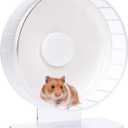 Niteangel Super-Silent Hamster Exercise Wheels: - Quiet Spinner Hamster Running Wheels with Adjustable Stand for Hamsters Gerbils Mice Or Other Small Animals (M, White)