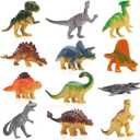 CUTE STONE 24 Pack Filled Easter Eggs with Dinosaurs and Animals, Easter Basket Stuffers Easter Party Favors for Kids