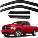 Window Visors Rain Guards for 2009-2018 Dodge Ram 1500 Quad Cab, Out-Channel Window Vent Wind Deflectors Visors Shades for 2019-2023 Ram 1500 Extended Cab Classic Model