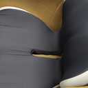 Back and Seat Cushion for Office, Back & Tailbone Pain Relief, Raised Cushion for Lumbar and Butt, Double-Sided Anti-Slip, Improves Sitting Posture, Ergonomic Memory Foam Lumbar Cushion