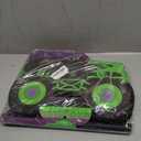 Green and Purple Monster Truck Pinata Car Pinata with Stick and Blindfold for Kids Boys Monster Truck Racing Car Birthday Party Supplies Decorations Carnival Party Favors(15.75*11*2.36 Inch,Small)