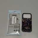 Case for iPhone 17 Pro,Stained Glass Gold Dark Academia Flower Phone Case Military-Grade Drop Protection Cover for Women Girl - Glossy