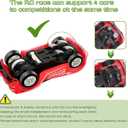 Slot Car Race Track Sets, 23ft Battery Powered or Electric Track with 4 Slot Cars, Dual Racing Game Lap Counters, Race Track Set Features a Loop, Turns, Straightaways and a Crossover for Boys Age 6-12