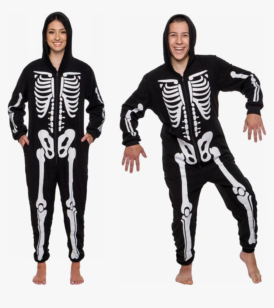 Funziez! Slim Fit Adult Onesie - Animal Costume - Plush Unisex Christmas One Piece Cosplay Suit for Women and Men Size XXL