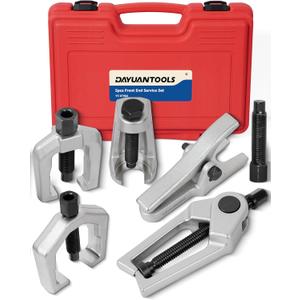 DAYUAN 5pcs Professional Front End Service Tool Kit, Pitman Arm Puller, Ball Joint Separator Tie Rod Remover Tool