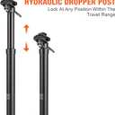 Dropper Post 27.2/30.9/31.6mm x 400mm Length 125mm Travel Lightweight Aluminum Alloy Seat Post for Mountain Road Bike BMX eBike