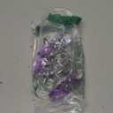 Gibelle Shower Curtain Hooks, Diamond Shaped Shower Curtain Rings Hooks for Bathroom Curtains Rod, Acrylic Decorative Rhinestones Bling Rolling Bathroom Accessories Set of 12, Purple