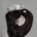 Dark Brown Braid Witch Wig and Glasses Witch Costume Wigs 31.5'' Synthetic Hair for Women Halloween Party