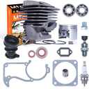 48mm Cylinder Piston Gaskets Kit for Stihl MS360 036 PRO 034 AV Super MS340 Chainsaw Intake Manifold Crank Bearings Oil Seal Decompression Valve Needle Bearing