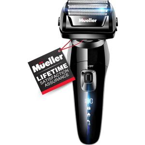Mueller Austria Series 9 
Mueller Electric Razor for Men, 5-Element Cutting System, Wet/Dry, Rechargeable, Precision Trimmer, LED, 40,000 Cross-Cutting Actions/Min For Closest Shave