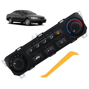 A/C Heater Climate Control Module Panel Compatible with 2001 2002 Honda Accord Air Conditioning Control Switch Replace #79600-S84-A21ZA