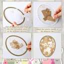 Motipuns 32 Pcs Easter Suncatchers Craft Bunny Egg Ornaments Easter Craft Kit Stained Glass Tissue Paper Bulk Spring Window DIY Art Gift for Home Creative Activities Party Decoration(Cute)