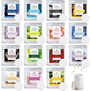 Leelosp 45 Pcs Replacement Fragrance Disc Towel Warmer Bucket Fragrance Scented Pads for Home Fresh Accessories, 15 Different Flavors Fresh Aroma Stays for 30 to 60 Days