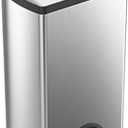 simplehuman 38 Liter / 10 Gallon Rectangular Kitchen Step Trash Can, Brushed Stainless Steel