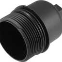 X AUTOHAUX Black Car Oil Engine Filter Housing Cap Cover for Chrysler for Dodge for Jeep for Ram 68191350AA