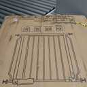 ALLAIBB Extra Wide Pressure Mount Baby Gate Auto Close White Metal Child Dog Pet Safety Gates with Walk Through for Stairs,Doorways,Kitchen and Living Room Suit for 57.48-62.20inch