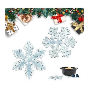 Linton Arts Snowflake Metal Trivets, Heat Resistant Cast Iron Trivet, Decorative Christmas Trivets for Holiday & Christmas Decorations for Kitchen