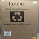 Lasko Oscillating Cyclone Pedestal Fan, Adjustable Height, Timer, Remote Control, 3 Speeds, for Bedroom, Living Room, Home Office, 18", Black, 1843