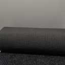 House, Home and More Heavy-Duty Ribbed Indoor Outdoor Carpet with Rubber Marine Backing - Charcoal Black - 6 Feet X 10 Feet