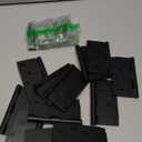 Amazon Basics Interior Door Hinge, Square, 3.5 x 3.5 Inch, Matte Black - Pack of 12