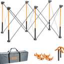 Bora Centipede 2 ft. L x 4 ft. W x 2.5 ft. H Folding Work Table Steel 1500 lb. capacity Gray/Yellow