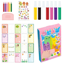 Upgrade Rainbow Magic Scratch Art Set Include 20 Premium Scratch Paper Sheets with 7-Color Tools Stickers, Create Floating Masterpieces & Postcards Creative Gifts for Birthday Valentines Day New Year