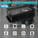 24V 15A Battery Charger for 24V Floor Scrubber Sweepers with Anderson SB50 Style Connector Compatible with Tennant T3 T5 T7 T300, Nobles SS3 SS5, Clarke Focus II