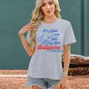 ALLTB Baseball Shirts Women Funny Baseball Mom Shirt Ballgame Graphic Tshirt Game Day Fan Tee Casual Short Sleeve Top (Gray, M)