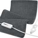 VITANEST Heating Pad for Back Pain Relief Extra Large Heating Pad for Period Cramps 18" x 33" Hot Pad for Arms, Abdomen, Shoulder, Knee 3 Heat Settings and 2H Auto-Off, Gifts for Women and Men, Gray