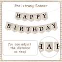 Vintage Book Birthday Party Decorations - Happy Birthday Banner, Book Club Reading Library Newspaper Birthday Party Decor for School Classroom Home Party Supplies