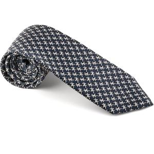 Men's 100% Silk Neckties Gecko Printed Tie (Charcoal Grey)