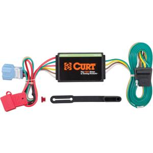 CURT 56008 Vehicle-Side Custom 4-Pin Trailer Wiring Harness, Fits Select Honda Accord Crosstour, Acura RDX,Black