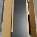 FLEXISPOT EN1 Whole-Piece Standing Desk 48 x 24 Inches Electric Height Adjustable Desk Sit Stand Desk Home Office Desks (Black Frame + Black Table Top) (48x24")