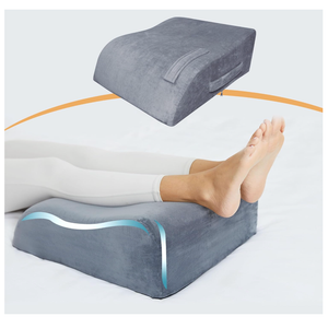 Leg Elevation Pillows, 8" Leg Pillows for Sleeping, Memory Foam Wedge Pillow for Swelling, Circulation, Pain Relief, Elevated Pillow for Post-Surgery, Back Support Pillows w/Washable Cover
