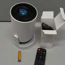 Mini Portable Projector with 4K Support, Bluetooth 5.4 WIFI6, 5watt Sound Base Speaker, 160 ANSI, Android 11, 210 Rotation , Auto Keystone Correction Video Projector HY300 ULTRA