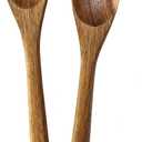 Acacia Wood Salad Serving Set, Salad Spoon and Fork Set for Serving and Tossing