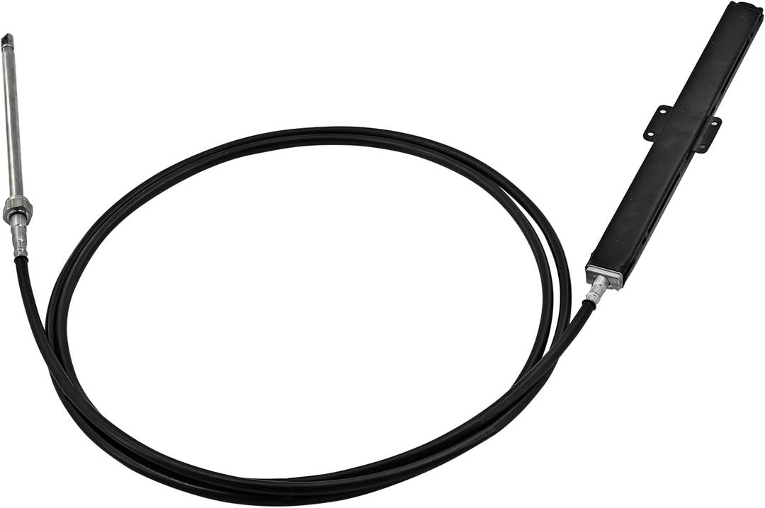 SSC13411 11Ft Rack Steering Cable Compatible with SB39526P,SB39544P Bezel Kits for Back Mount Steering System& SH5210P,SH5230P Helm Units Fits for SS14111 SS15111