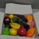 Toopify 20 Pcs Fake Fruit Artificial Fruit for Home Decor, Simulation Fruit Set, Party Chirstmas Decortion Fake Fruits Bananas Apple