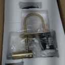 WILON Gold and Black Wall Sconces Set of Two, Modern Farmhouse Wall Light Fixture, Industrial Indoor Wall Lamp for Bathroom Kitchen Sink Bedroom Living Room Bedside Hallway