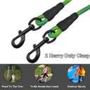 BTINESFUL  Dog Tie-Out Long Tether Rope Leash, Outdoor Dog Lead for Yard- Large Medium Dogs Outside Training, Playing, Camping, Backyard (20 Foot, Green)